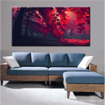 Arbres rouges modernes Peinture de paysage